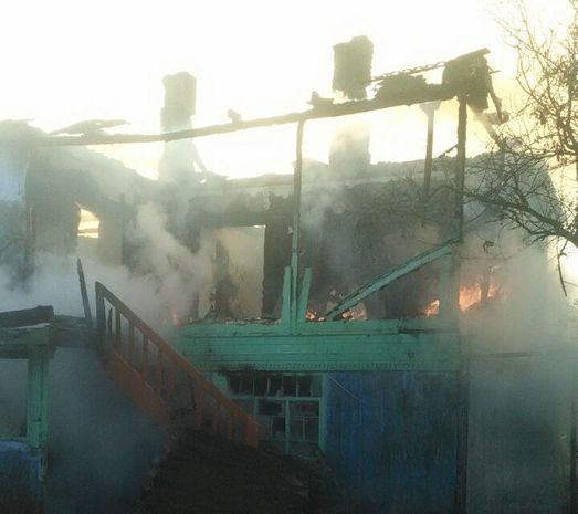 Xaçmazda şəhid ailəsinin evi yanıb – FOTO