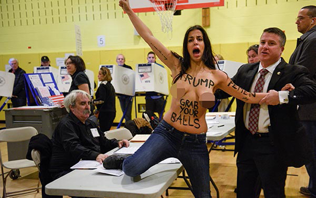 “Femen”çilər tarixə günə damğa vurdular - Fotolar