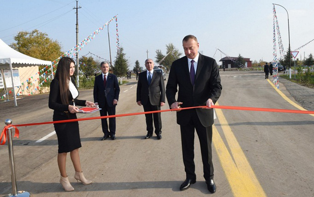 Beyləqanda yeni yol istifadəyə verildi - Fotolar