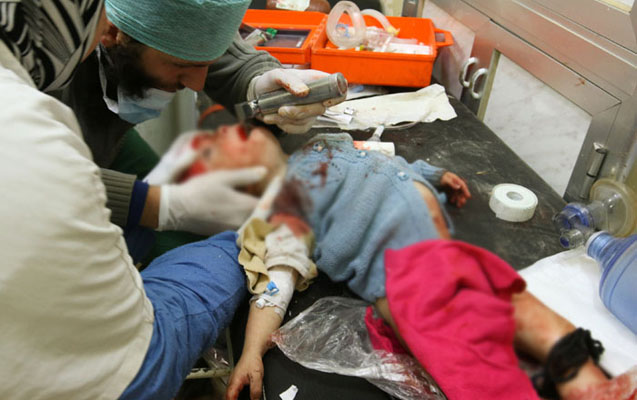 Hələbdəki sonuncu xəstəxana bombardman edildi - Dəhşətli fotolar