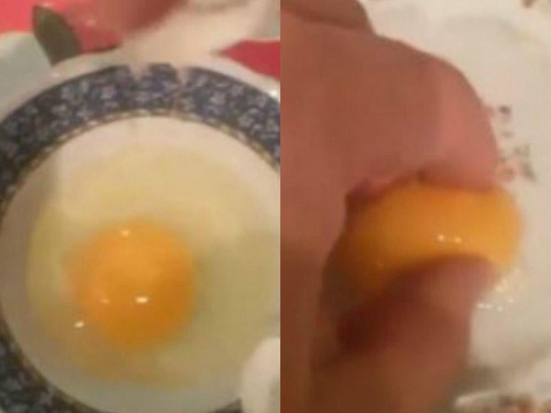 Bakıda mağazalarda satılan süni yumurta: sarısı jelatin, qabığı gipsdən - VİDEO