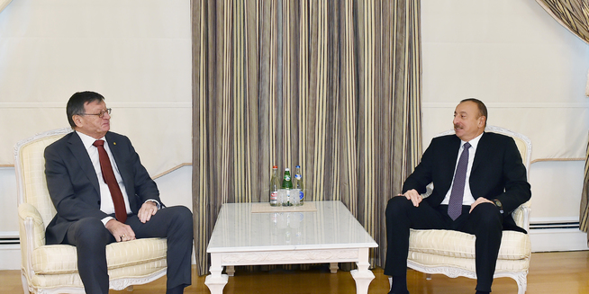 Prezident İlham Əliyev Avropa Voleybol Konfederasiyasının prezidenti Aleksandar Boriçiçi qəbul edib