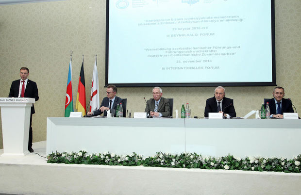 Azərbaycan-Almaniya əməkdaşlığı mövzusunda Beynəlxalq Forum keçirilib