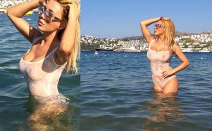 Sinəsini kiçildib belə elədi - foto