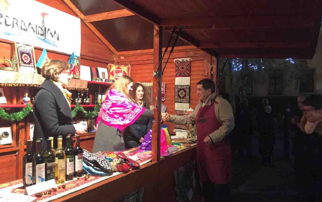 Mülhaus Milad yarmarkasında Azərbaycan köşkü - Fotolar