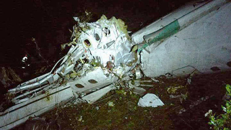 Təyyarənin düşdüyü yerdən VİDEO