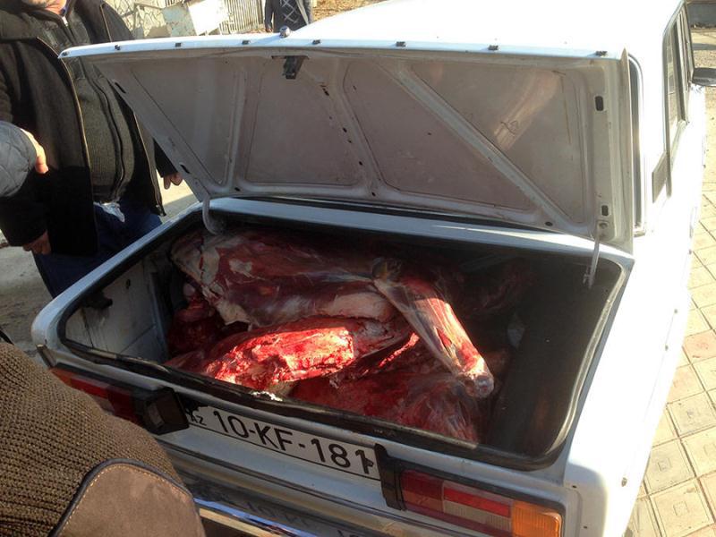 At cəmdəkləri və bir tondan artıq yararsız ət aşkarlandı - FOTO