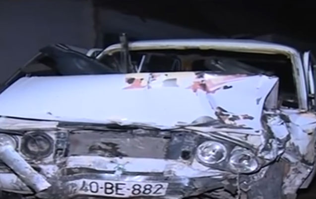 Polis mayorunun öldüyü qəzanın görüntüləri - Video