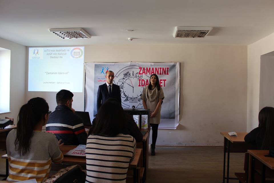 «Zamanını idarə et!»  layihəsinin açılış tədbiri keçirilib
