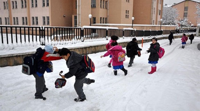 Qar dərsə davamiyyətə təsir etməyib - Rəsmi