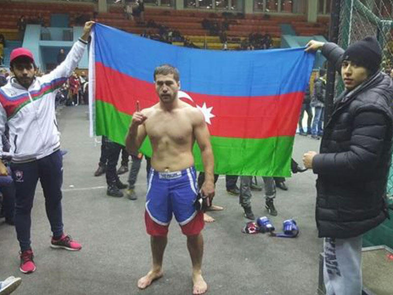 Azərbaycanlı döyüşçü ermənini məğlub edərək dünya çempionu olub - FOTOLAR