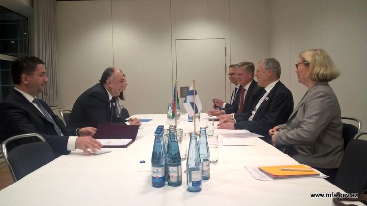 Elmar Məmmədyarov Finlandiya XİN-in dövlət katibi ilə görüşüb