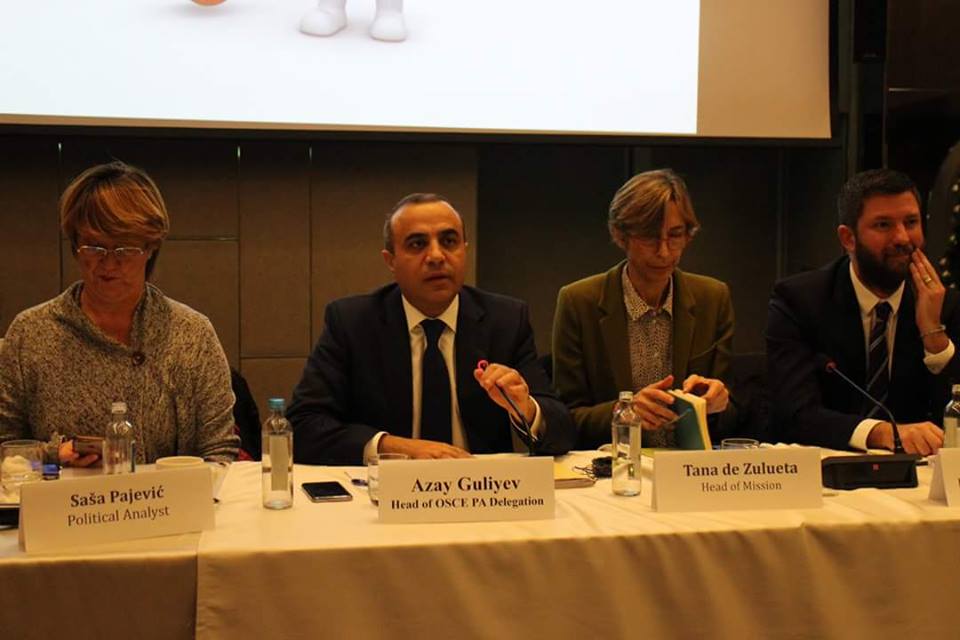 Azay Quliyev Makedoniyada seçkiöncəsi durumu dəyərləndirib