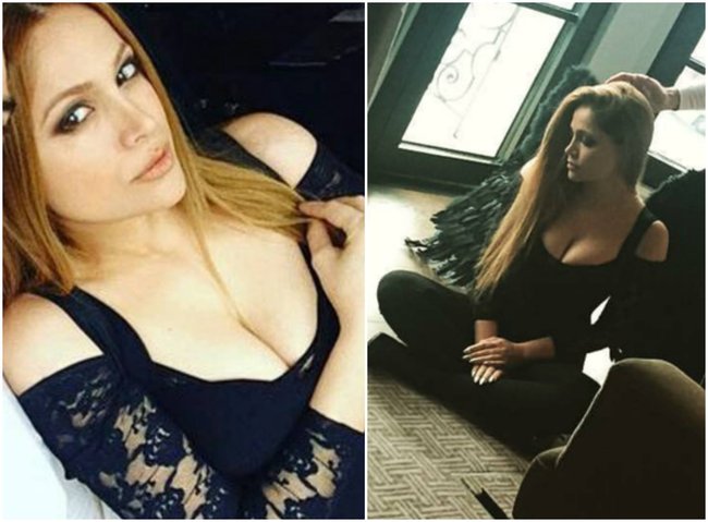 Eurovision qalibimizdən dərin sinə dekoltəsi - FOTO