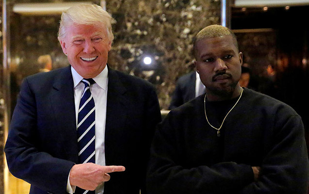 Tramp Kanye Uestlə görüşdü - Foto