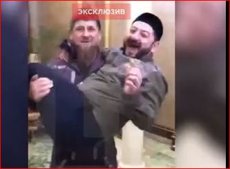 Kadırov erməni şoumeni qucağına aldı: “Ayağını sındıracam” (VİDEO)