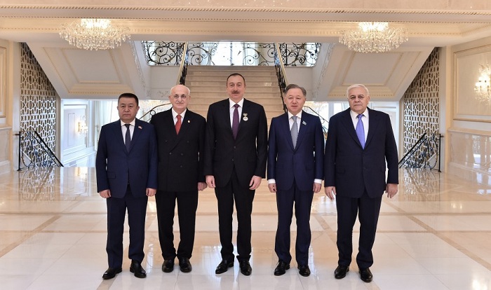 Prezident parlament sədrlərini qəbul edib - FOTOLAR