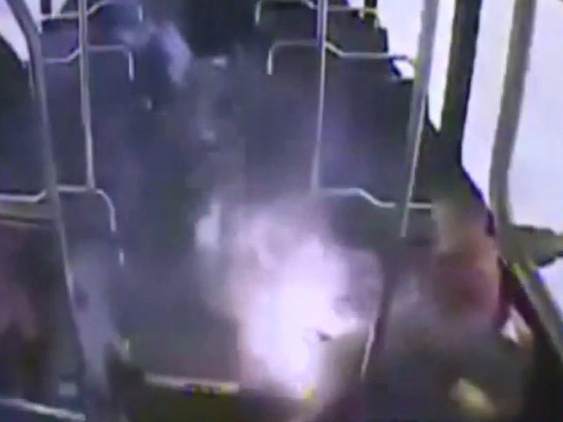 Sərnişin avtobusunda QORXUNC OLAY - 