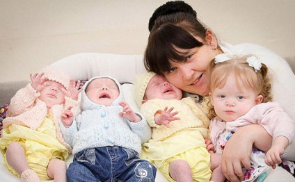 Qəribə olay: 11 ayda 4 uşaq doğdu - FOTOLAR