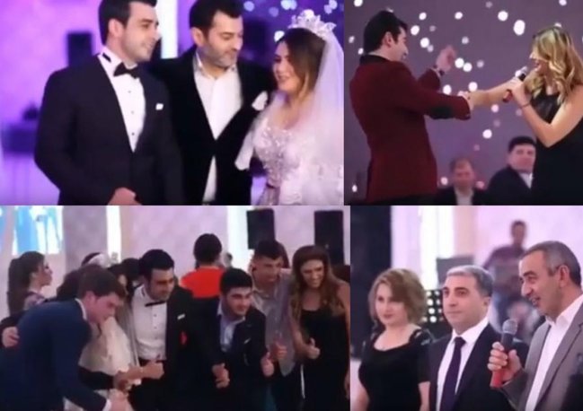 Rafael İsgəndərovun xanımı ilə VİDEOSU - Qızının toyundan
