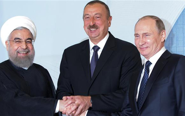 Əliyev, Ruhani və Putinin növbəti görüşü müzakirə olundu