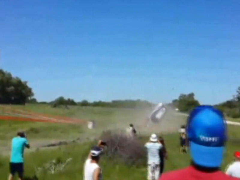 Nalbandianın avtomobili aşdı - VİDEO