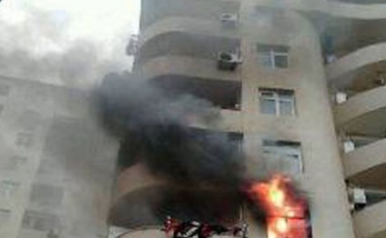 Bakıda 2 otaqlı evdə yanğın