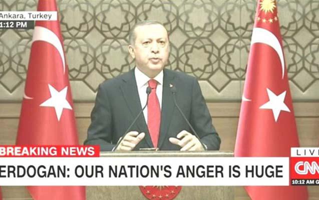 CNN ilk dəfə Ərdoğanın çıxışını canlı yayımladı