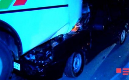 Şirvanda QƏZA: “Lada” SOСAR-ın avtobusuyla toqquşdu