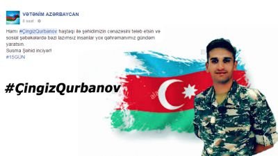 Şəhidimizin meyiti düşməndə - Gənclərimiz sosial şəbəkələri alt-üst etdilər  - FOTOLAR