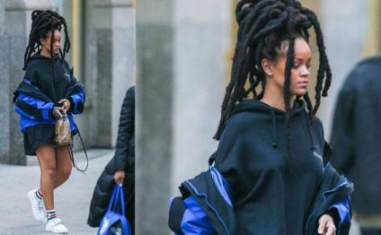 Rihannanın 5 minlik geyimi - fotolar