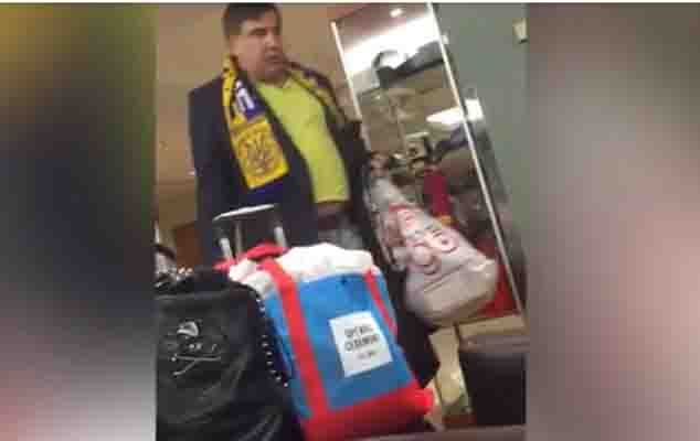 Saakaşvili dağınıq və çaşqınlıq içində - Video