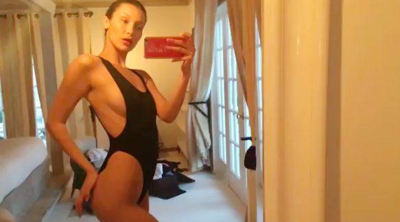 Bella eks sevgilisinə soyunaraq mesaj göndərdi - video