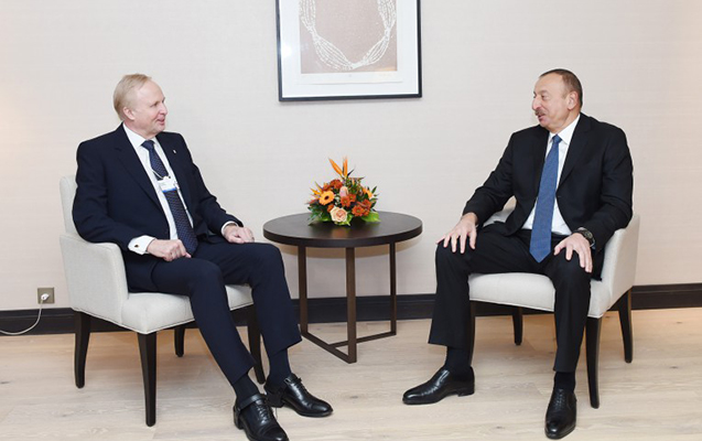 İlham Əliyev bir sıra görüşlər keçirdi