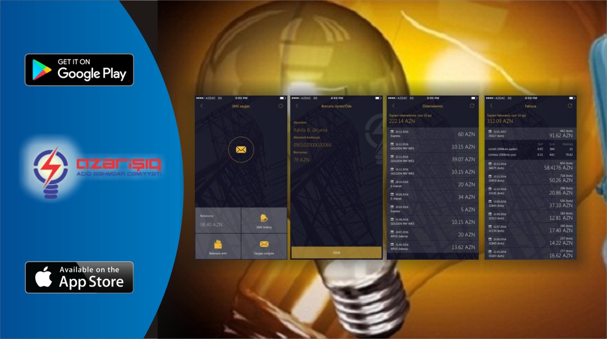 Elektrik enerjisi sərfiyyatına özün nəzarət elə: