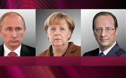 Putin, Merkel və Olland arasında telefon danışığı olub
