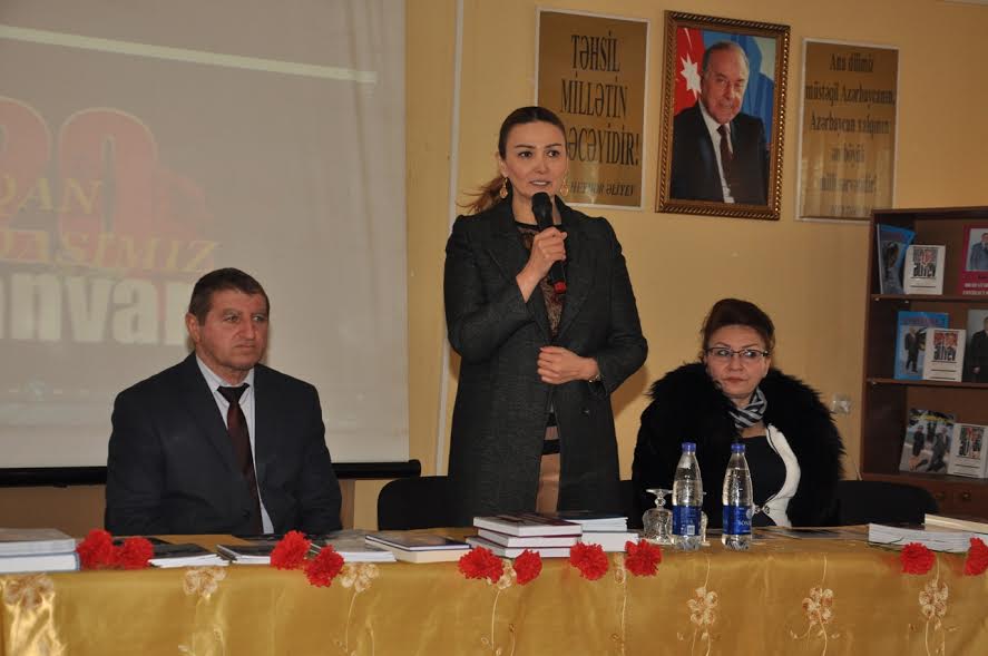 Millət vəkili Q.Paşayeva Tovuzda gənclərə 20 Yanvardan danışıb