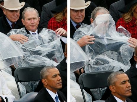 Corc Buşun yağış plaşı ilə “şou”su – FOTO