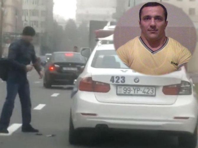 Bakıda avtomobili çəkiclə əzilən yol polisi işdən çıxarıldı (VİDEO)