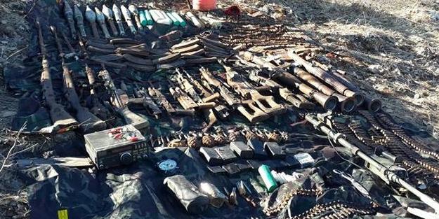 Türk ordusu PKK-nın cəbhəxanasını ələ keçirdi - FOTOLAR