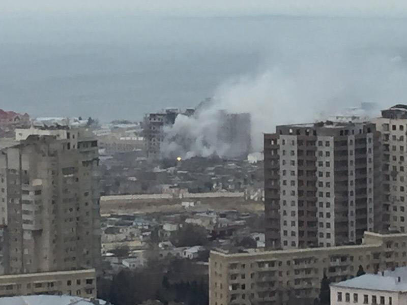 Paytaxtda GÜCLÜ YANĞIN - FOTO