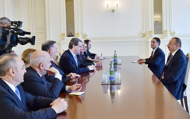 İlham Əliyev Amerika Yəhudi Komitəsinin prezidentini qəbul edib - Foto