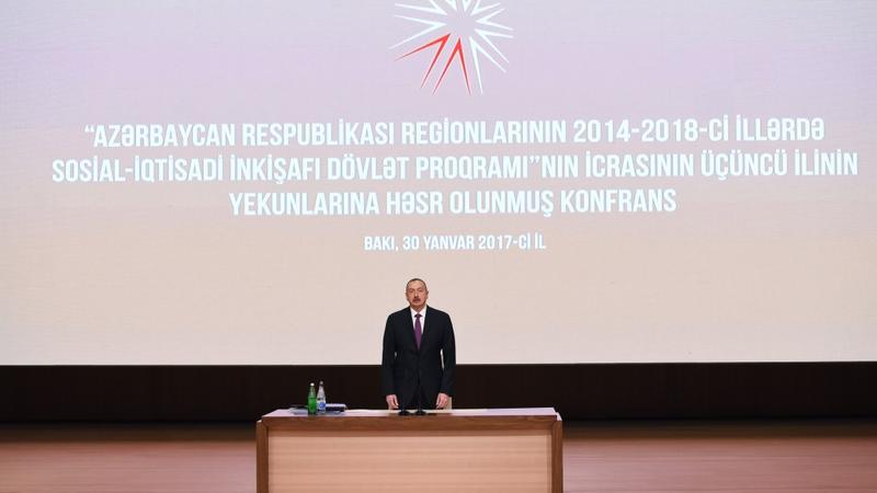 Prezident regionların inkişafına həsr olunmuş konfransda