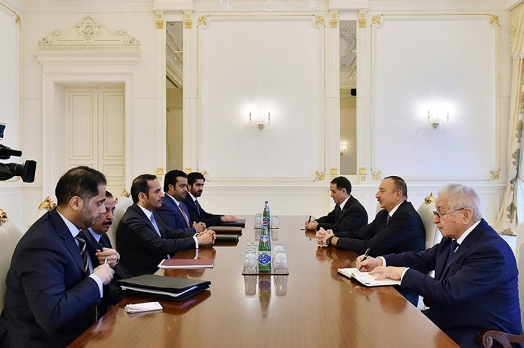 Prezident qətərli naziri qəbul edib