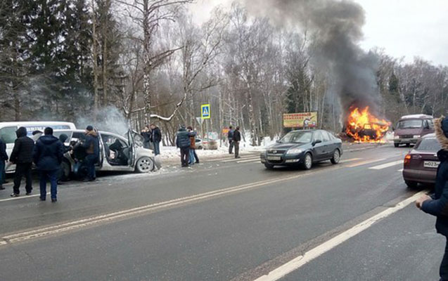 Moskvada ağır yol qəzası - 9 nəfər ölüb