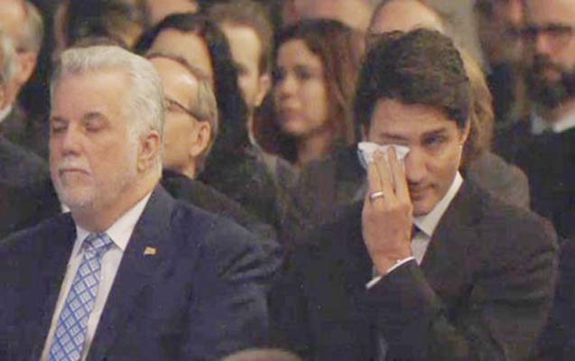 Kanada baş naziri ölən müsəlmanlar üçün ağladı