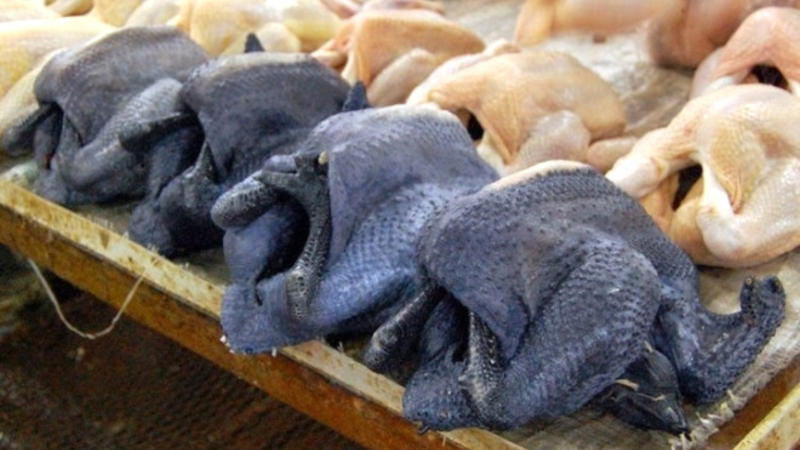 Görənlər şoka DÜŞDÜ: satışda QARA RƏNGLİ yumurta və TOYUQ ƏTİ - FOTOLAR