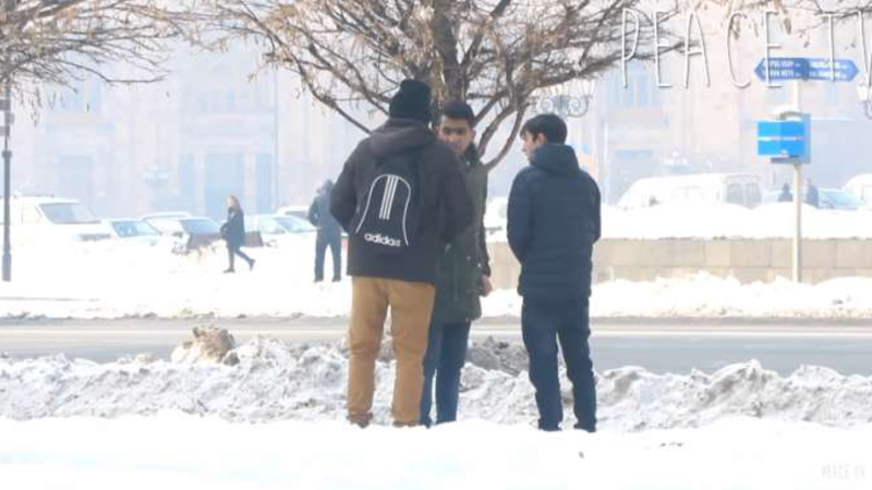 Ermənistanda azərbaycanlı döyüldü - VİDEO