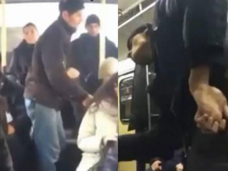 Bakıda dilənçinin yalanı belə üzə çıxarıldı - VİDEO