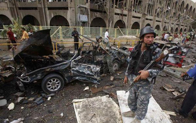 Bağdadın inzibati rayonu atəşə tutuldu